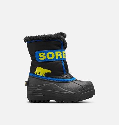 Sorel Snow Commander Boots - Kids Girls Boots Black,Blue AU915748 Australia